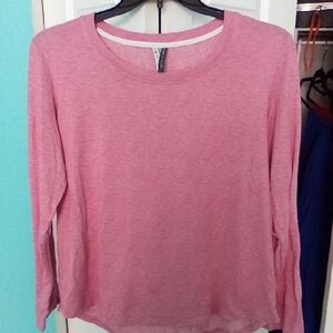 Elegant Pink Long Sleeve Women's Top